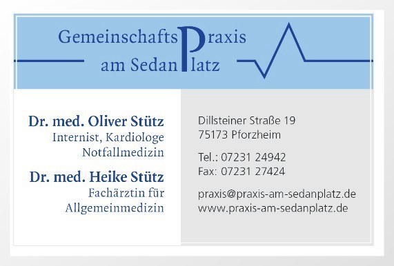 Gemeinschaftspraxis am Sedanplatz Pforzheim Dres. Stütz, Arzt-Praxis in Pforzheim